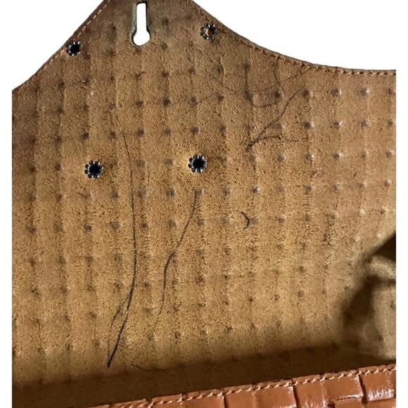 Armand De Paris Vintage Genuine Leather Luggage Style Purse Woven Bag Luxury - Picture 15 of 16